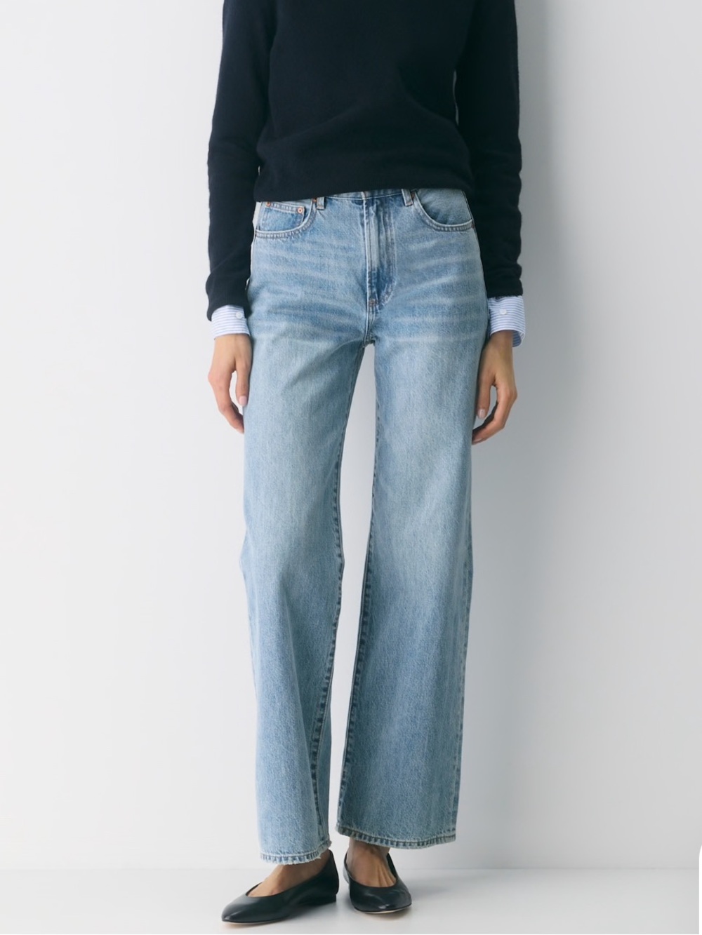 Denim Forum Farrah Hi-Rise Wide Jean